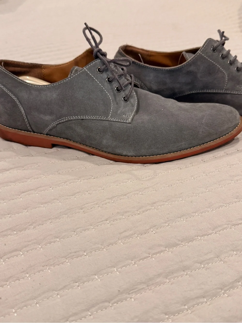 Aldo Gray Suede Chukka Lace-Up Shoes